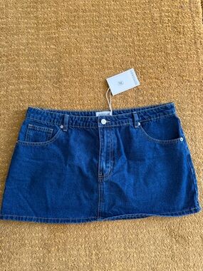Peppermayo Índigo Denim Mini Skirt